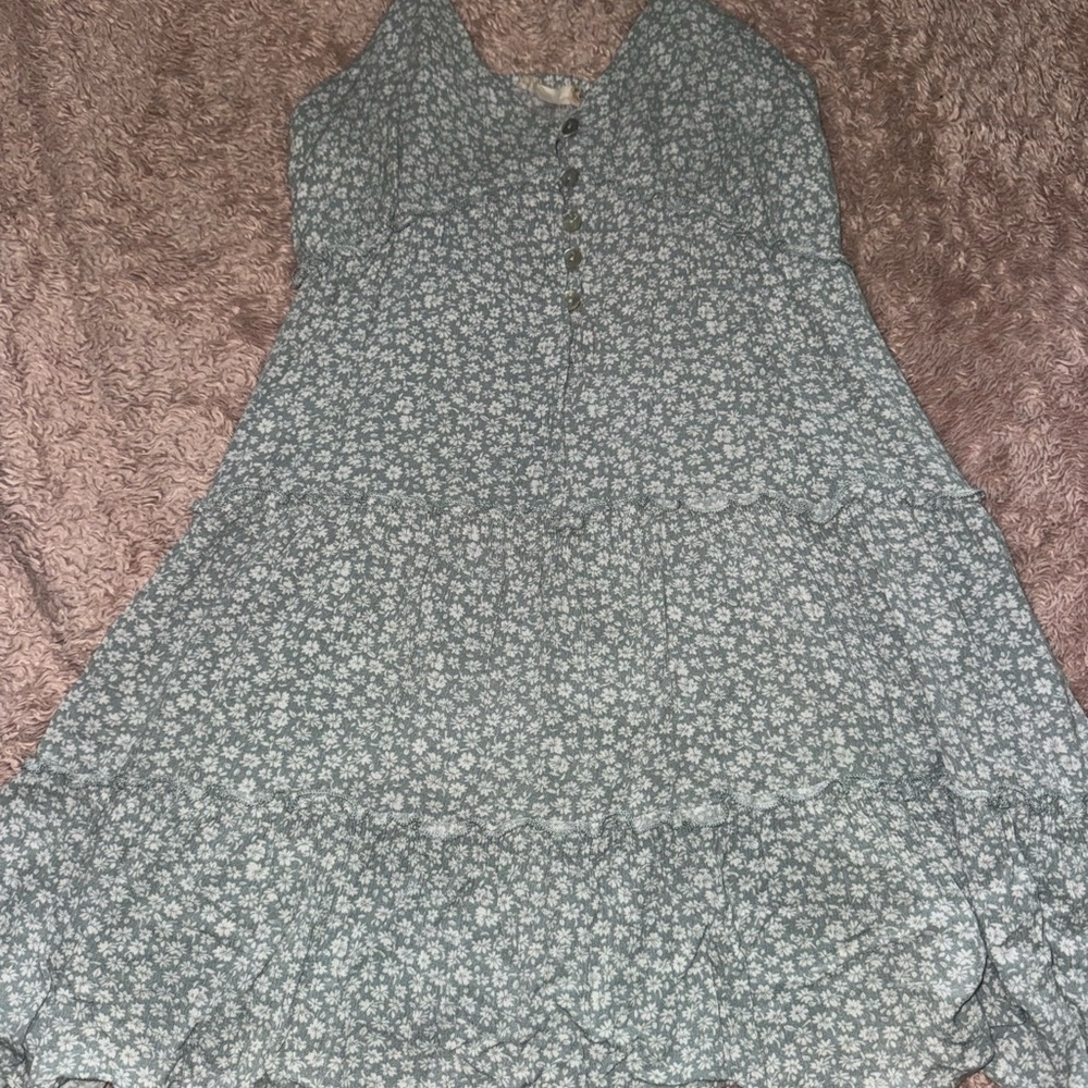Altar’d State Light Blue Floral Midi Dress - Picture 4 of 10